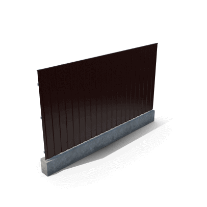 Fence G15 2K brown colorbond feature